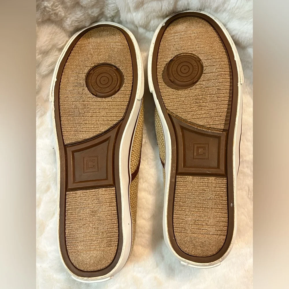 Chaps Jessica Burlap Natural Tan Slip On Loafer women’s size 6.5B - Picture 8 of 9